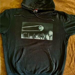 Black 'Clarity' Graphic Hoodie